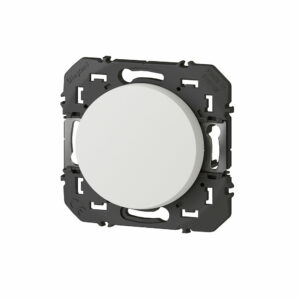 Poussoir simple Dooxie 6A 250V blanc – idéal pour l’éclairage, porte et sonnette
