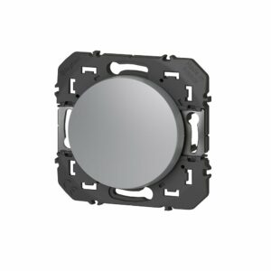 Interrupteur Va-et-Vient Dooxie 10AX 250V Finition Alu – Sachet de Mise en Main Facile