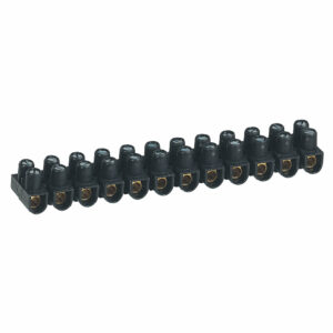 Borne de Raccordement Nylbloc 12 Plot de 10mm² – 57A – Noir | Connecteur Basse Tension