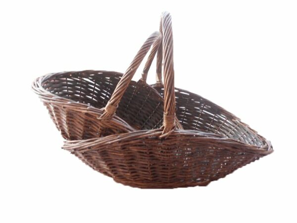 Set de 2 paniers en osier papillon