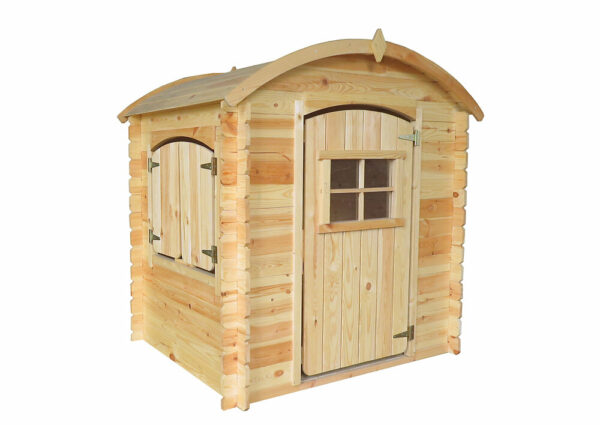 Maison en bois pour enfants avec plancher - Timbela M505 112x146xH145cm