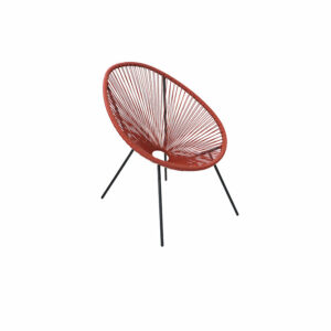 Fauteuil de Détente d'Extérieur Acapulco Rouge - Confort et Design pour vos Espaces