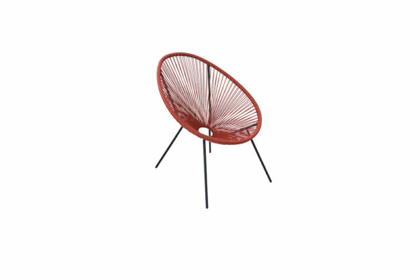 Fauteuil de Détente d'Extérieur Acapulco Rouge - Confort et Design pour vos Espaces