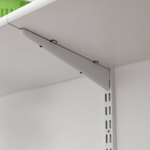 Console en U Double Blanche - Longueur 47 cm pour Mur Maison et Rangement