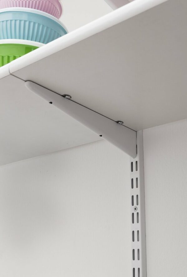 Console en U Double Blanche - Longueur 47 cm pour Mur Maison et Rangement
