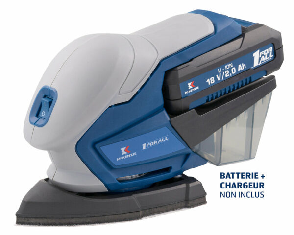 Ponceuse delta sans fil 18V - Multifonction, Portable & Puissante pour Bricolage