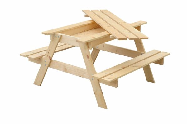 Table Enfant pour Le Jardin avec bac à sable - 90x90xH50 cm