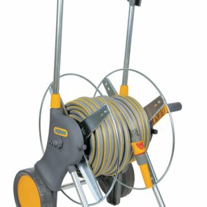 Dévidoir chariot équipé 25m pour arroser votre jardin facilement