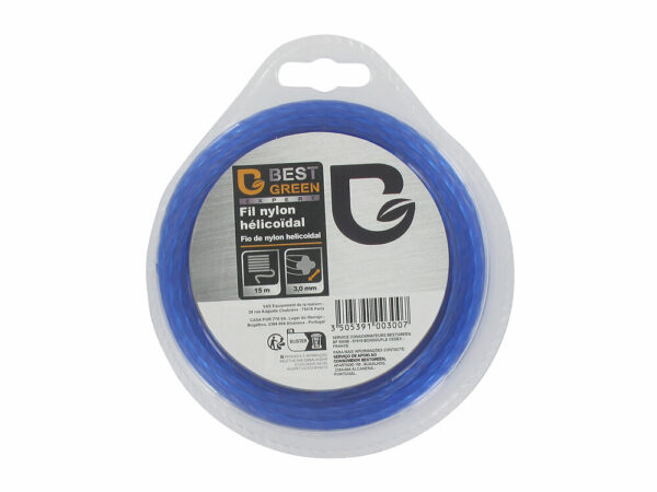 Fil Débroussailleuse Nylon Hélicoïdal 3.0mm x 15m BESTGREEN PRO – Performance & Précision