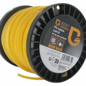 Bobine de fil débroussailleuse en nylon carré 3.0mmx53m - Performance et précision