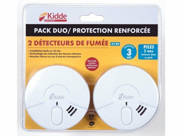 Lot De 2 Détecteurs De Fumée, 3 Ans