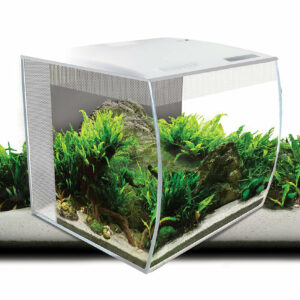 Aquarium Flex Blanc 34L avec Filtration Puissante et Éclairage à DEL