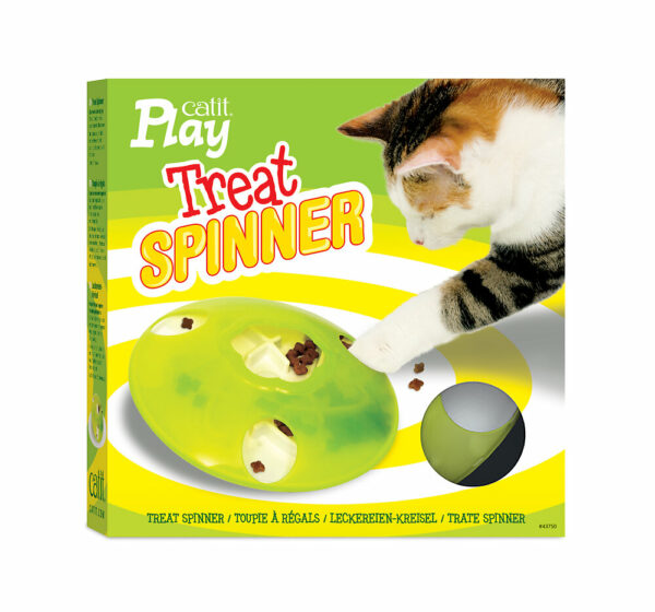 Toupie à régals pour chat qui favorise une alimentation ludique et lente