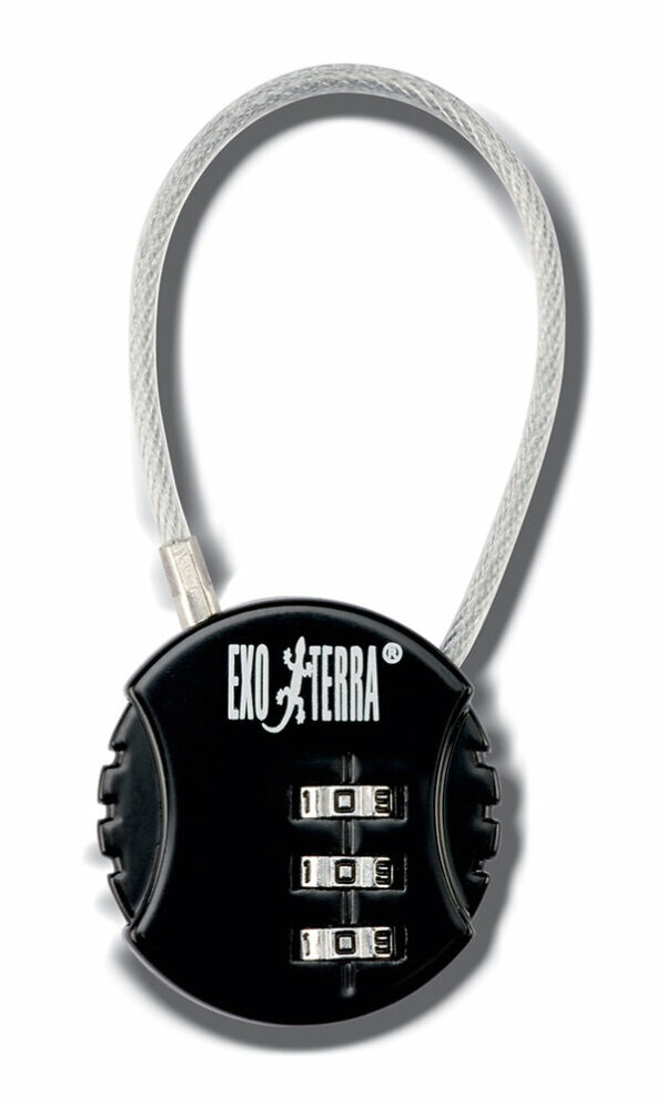 Exo Terra Cadenas noir pour terrarium - Sécurisez votre terrarium avec ce cadenas solide!
