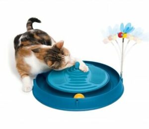 Circuit de jeu 3 en 1 Catit pour chats – Bleu