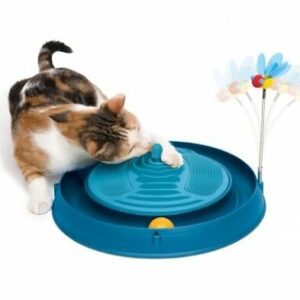 Circuit de jeu 3 en 1 Catit pour chats - Bleu