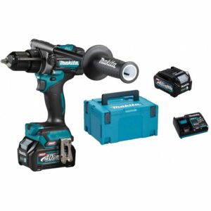 Perceuse visseuse à percussion sansfil Makita HP001GD201 40 V 2 batteries 25 Ah chargeur Mackpac 3