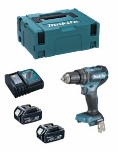 Perceuse à Percussion MAKITA DHP485RTJ (2 x 5,0 Ah DC18RC MAKPAC 2)