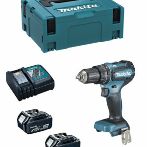 Perceuse à Percussion MAKITA DHP485RTJ (2 x 5,0 Ah DC18RC MAKPAC 2)