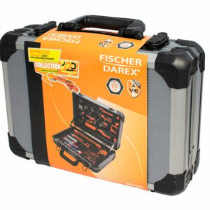 Valise 85 pcs collection 120 ans Fischer Darex – Coffret de bricolage complet professionnel