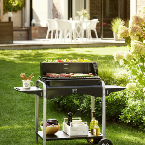 Barbecue Rectangulaire en Charbon de Bois Oceanos - Resistance et Praticité pour des Grillades Parfaites