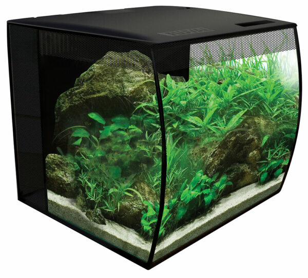 Aquarium Fluval Flex Noir 34L avec Éclairage LED et Système de Filtration