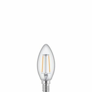 Lot de 2 ampoules LED Flamme E14 25W - Blanc chaud 2700K