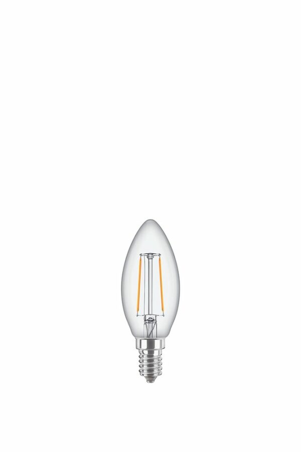 Lot de 2 ampoules LED Flamme E14 25W - Blanc chaud 2700K