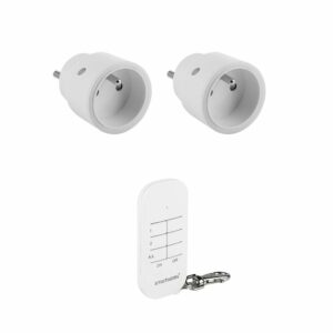 Prise commandée Wifi avec télécommande - Lot de 2 pour une gestion intelligente de vos appareils