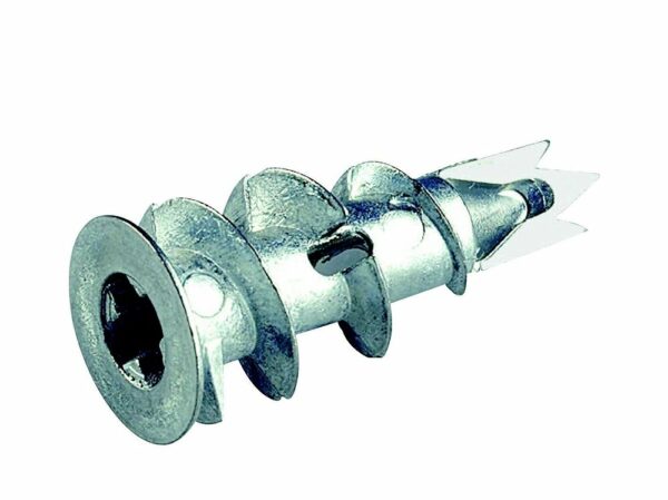 Sachet de 30 chevilles Vix auto-foreuses + vis tête ronde TR 4.5x35mm – Fixations solides pour plaques de plâtre
