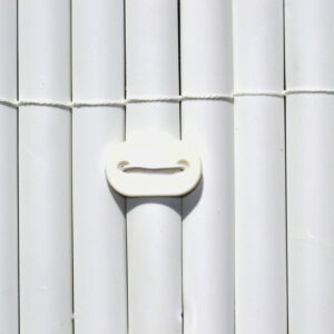Lot de 26 fixations pour canisses blanc