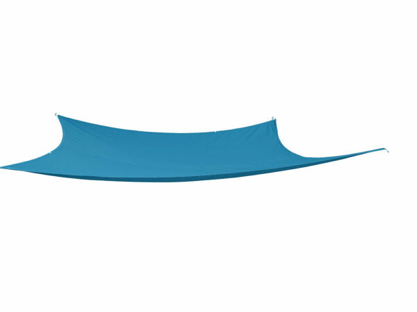 Voile d'ombrage Bleu 4x3m pour jardin - Protection UV50