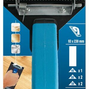 Cale à poncer avec patins 93x230 mm - Grains assortis pour un ponçage optimal