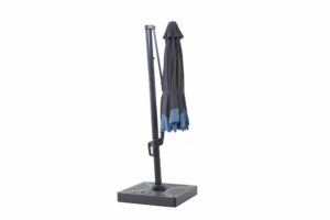 Parasol excentré – Bicolor Bleu
