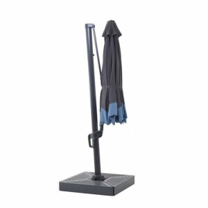 Parasol excentré - Bicolor Bleu