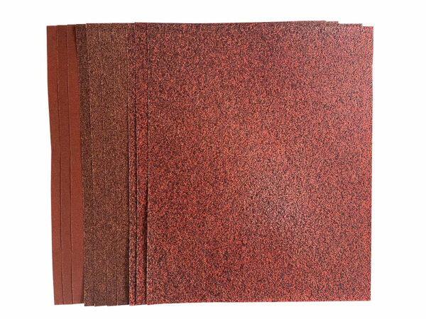 Ensemble de 10 Feuilles Abrasives Corindon Grain 40/80/120 230x280mm - Bricolage & Rénovation