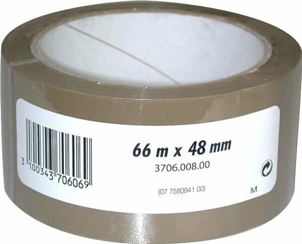 Adhésif d'emballage Havane 66m x 48mm – Résistant & Facile à Utiliser