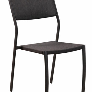 Chaise de jardin Dove en acier noir pour un confort optimal en extérieur