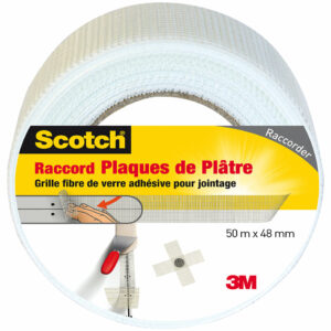 Raccord Plaques de Plâtre Blanc 50m x 48mm - Scotch® Réparation Technique
