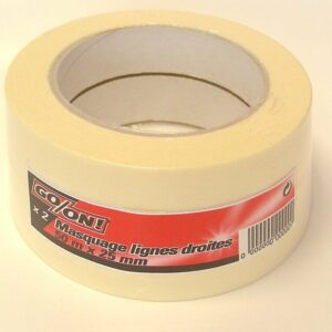 Lot de 2 rouleaux de masquage 50m x 25mm – Idéal pour la peinture en intérieur