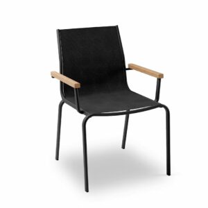 Fauteuil de jardin Dune en bois et textilène - Confort et résistance extérieurs