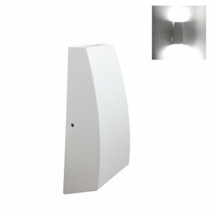 Applique Murale LED Double Faisceaux 7W IP44 BLANC - Blanc Neutre 4000K - 5500K - SILAMP