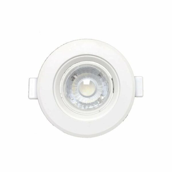 Spot LED Encastrable Orientable Rond Blanc 8W - Blanc Froid 6000K - 8000K - SILAMP