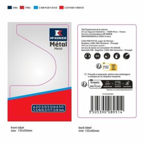 Coffret 13 Forets Métal 2-8 mm - Perf Range pour Perçage Précis