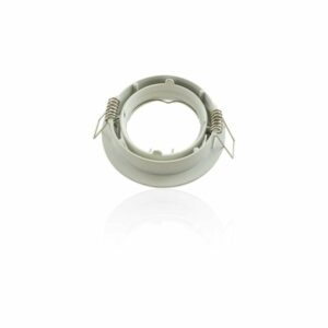 Support encastrable rond orientable blanc - Blanc - GU10