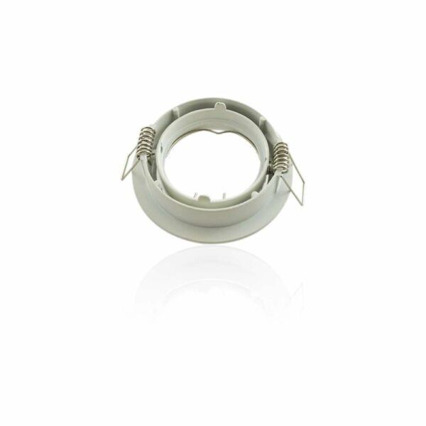 Support encastrable rond orientable blanc - Blanc - GU10