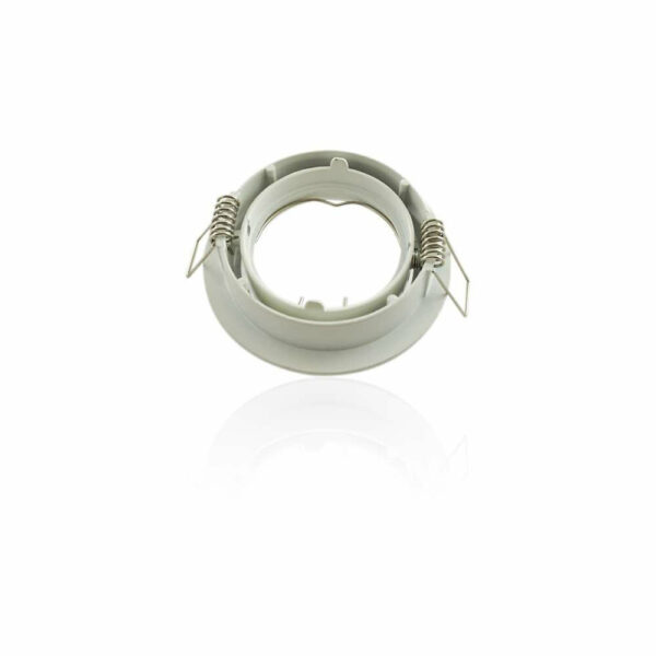 Support encastrable rond orientable blanc - Blanc - GU10