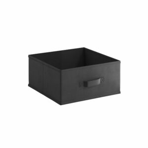 Panier de Rangement Intissé Gris Anthracite - Compact et Pliable pour Maison et Bricolage