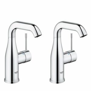 Ensemble de 2 mitigeurs monocommande 1/2" Lavabo Taille M Grohe Essence