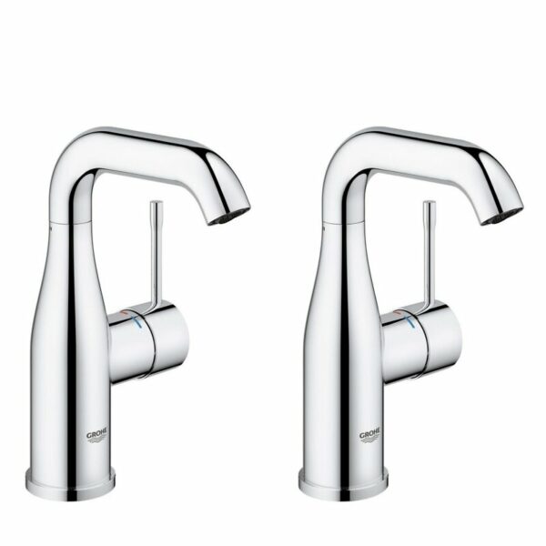 Ensemble de 2 mitigeurs monocommande 1/2" Lavabo Taille M Grohe Essence